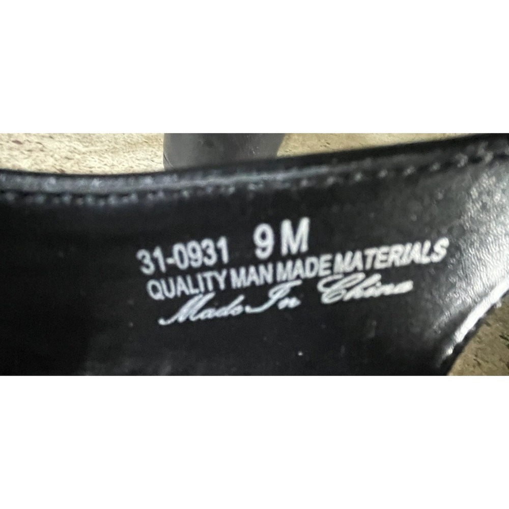 Women's Size 9M Slingback Heels Shoes Easy Street Black‎ Bizzy Super Flex - Picture 6 of 10